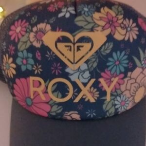 Roxy Floral Hat - Blue and Yellow